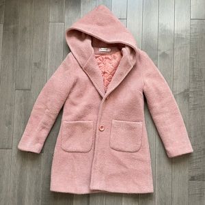 Vintage pink long coat XS/S